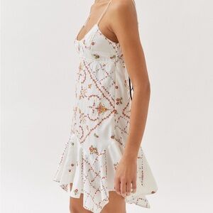 urban outfitters embroidered white dress